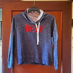 BEEF Cowl Neck Sweatshirt